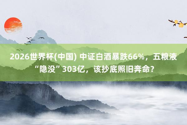 2026世界杯(中國) 中證白酒暴跌66%，五糧液“隱沒”303億，該抄底照舊奔命？