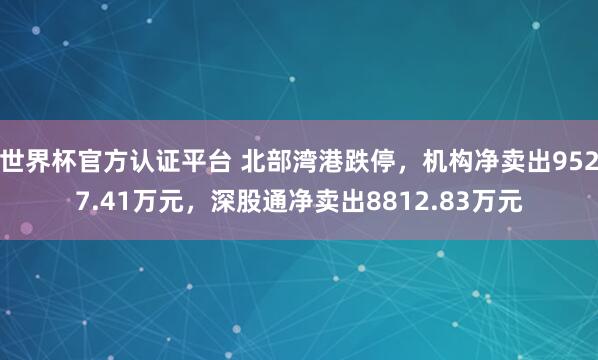 世界杯官方認證平臺 北部灣港跌停，機構凈賣出9527.41萬元，深股通凈賣出8812.83萬元